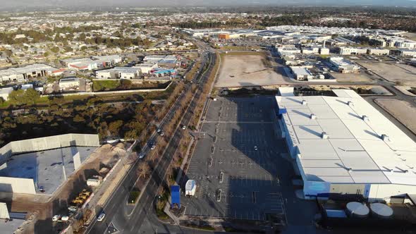 Aerial View of a Commercial Area in Australia