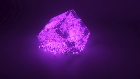 A Cube of Bright Glowing Stone Shatters alt