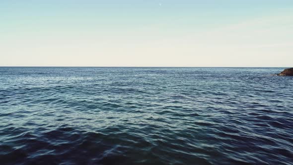 Aerial Drone View of Costa Brava in Palamos Girona Catalonia Spain alt