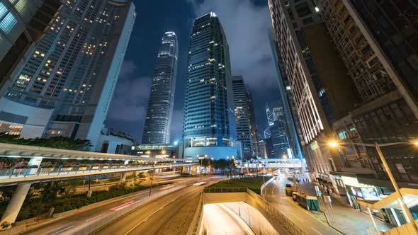 Hong Kong, China | The Downtown Traffic at night