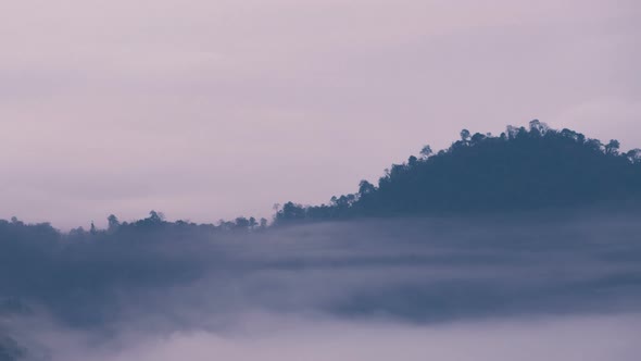 Fog Moving With Mountain alt