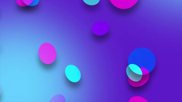 Modern Background With Moving Colorful Circles alt