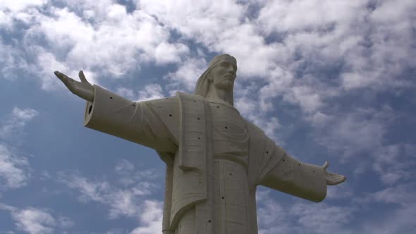 Cristo de la Concordia statue of Jesus Christ located atop San Pedro Hil alt