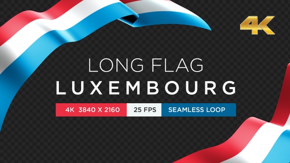 Long Flag Luxembourg alt