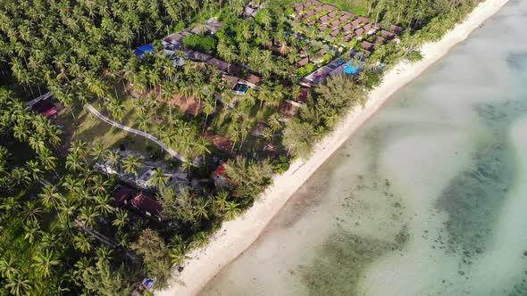 Beautiful high view of nature with sea ocean alt