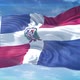 4K 3D Dominician Republic Flag 