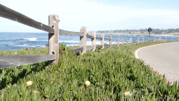 17Mile Drive Scenic Road Monterey California Ocean Waves