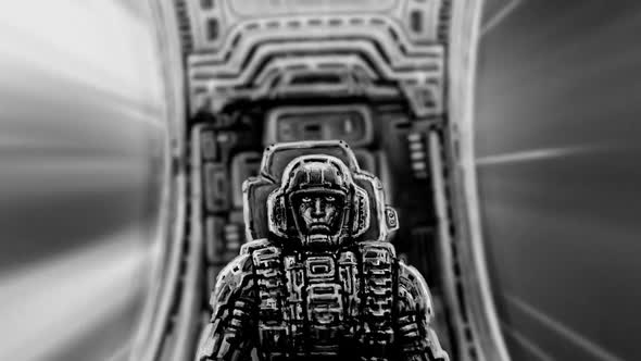 Astronaut in Spaceship 