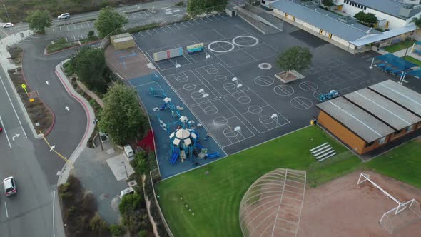 Empty School Playground