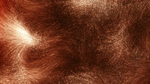 Orange Fiber Hair Pattern Full Frame Abstract Loop Background for Festive Elegant Showcase
