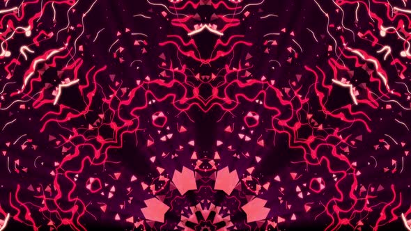 Psychedelic Pulsing Kaleidoscope Warm Tribal Abstract Background alt