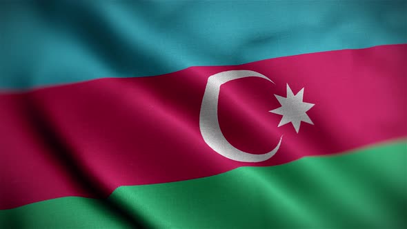 Azerbaijan Flag Angle