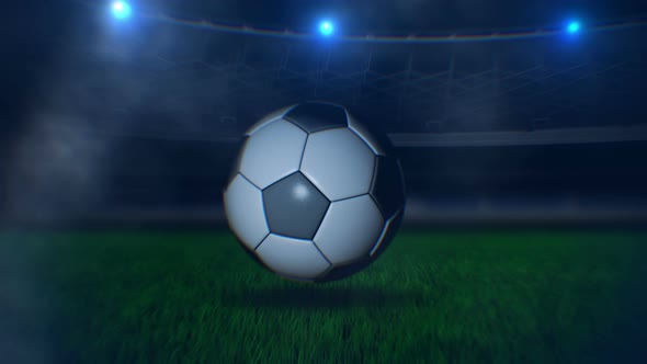 Classic Soccer Ball Background 4K