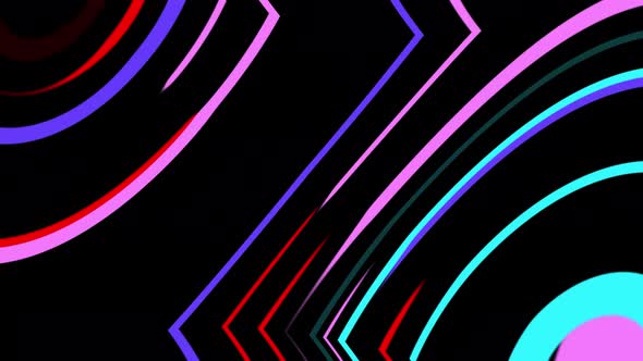 Abstract different colour line pattern in Black colour bagground