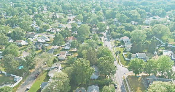 Aerial View of Residential Quarters at Beautiful Town Urban Landscape the East Brunswick New Jersey alt
