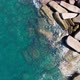 Top view sea surface Amazing waves sea background in slow motion Beautiful seashore at Phuket Thaila - VideoHive Item for Sale