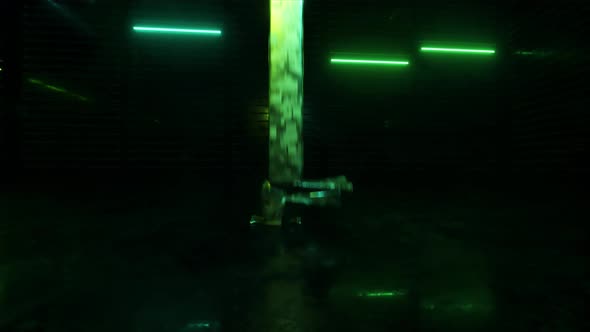 Dynamic Letters NTF in Flashing Neon Lighting alt