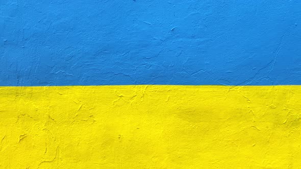 Ukrainian Colors Painted Wall Background
