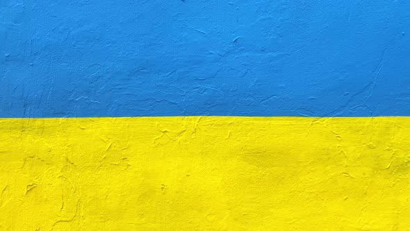 Ukrainian Colors Painted Wall Background alt