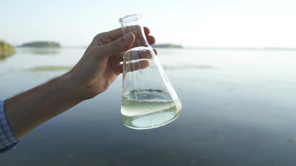 Scientist Tests Water for Infections Harmful Emissions