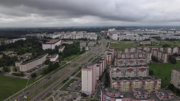 Aerial Landscape of City Vitebsk