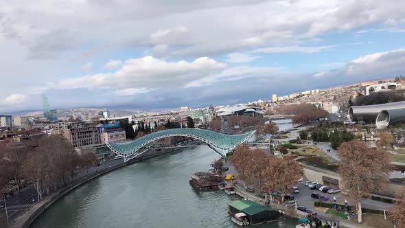 Panoramic View of Tbilisi Georgia Footage