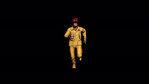 4K Fireman Run Front View alt