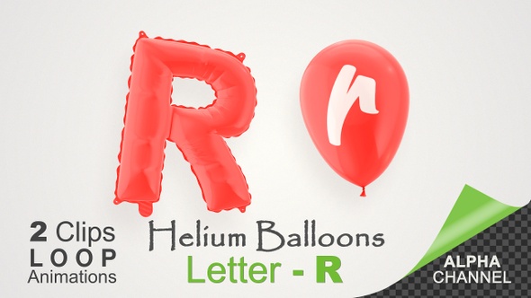 Balloons With Letter – R