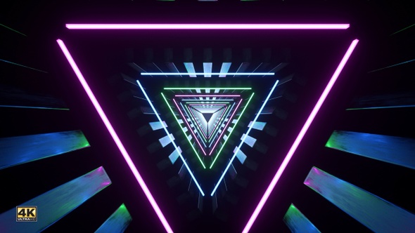 Vj Loop Triangle Tunnel, Motion Graphics | VideoHive