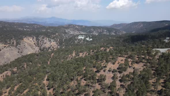 Cyprus. Beautiful mountain views. Troodos Mountains. Summer view.