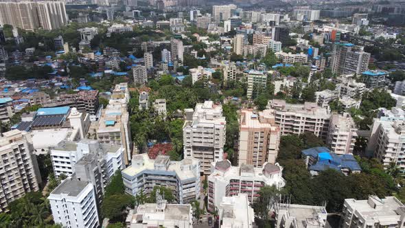Marol Church Rd Bori Colony Vijay Nagar Colony West Marol Andheri East Mumbai Airpot view Drone shot alt