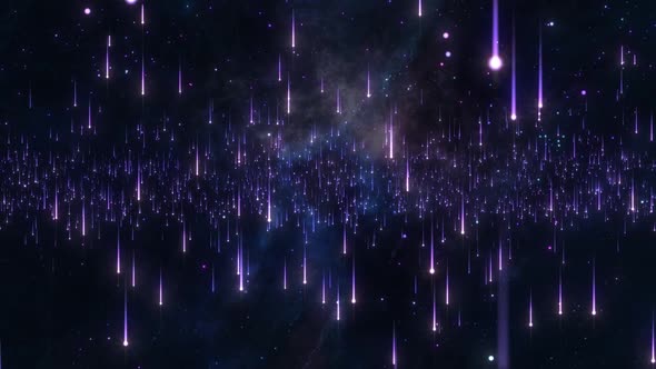 Cosmic Starry Particle Light Background