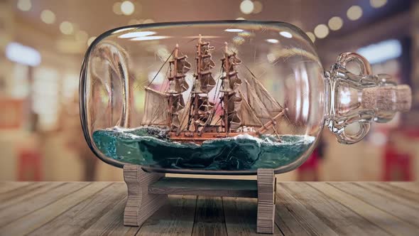 Souvenir Ship In A Bottle