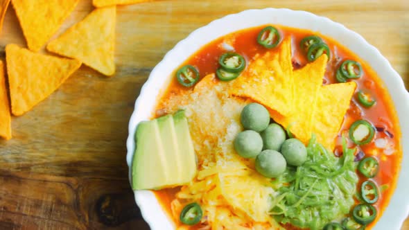 Mexican Soup with Three Kinds of Cheese alt
