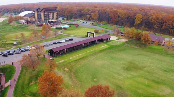 Aerial Photography Autumn Golf Beautiful