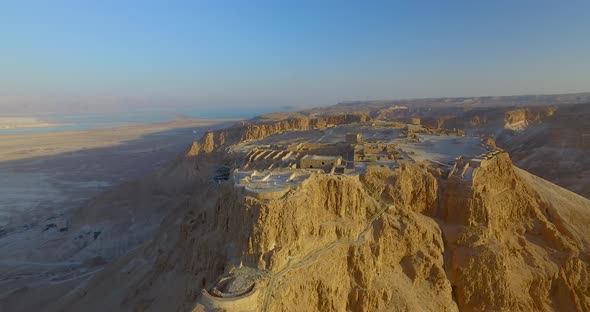 Masada by the Dead Sea in the Desert