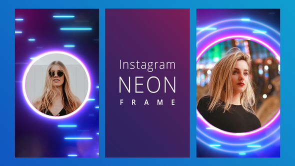 Instagram Neon Frame