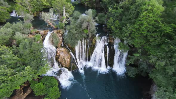 Firstperson Flight in a Deep Canyon Above a Mountain River Among Thickets of Bamboo Rhododendrons alt