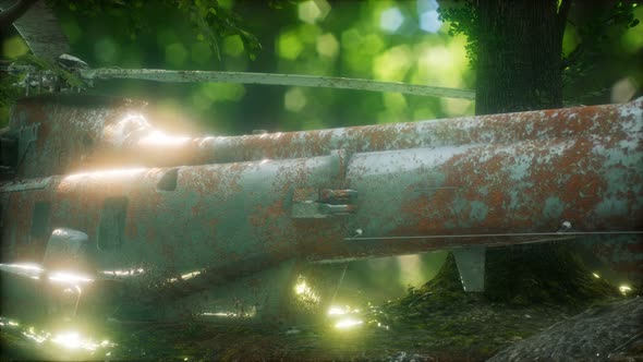 Old Rusted Military Helicopter alt