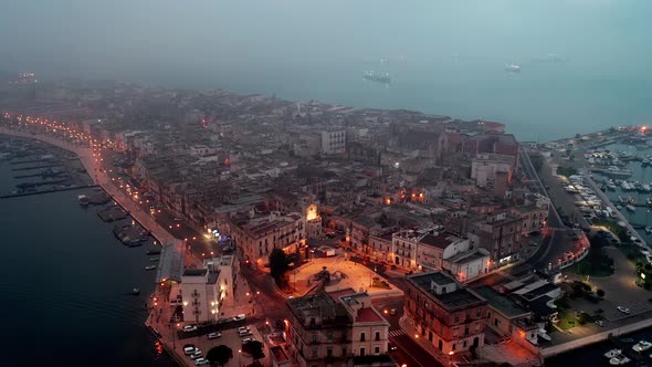 An aerial view of Taranto