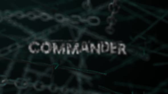 3D Dark Crime Background Word Commander alt