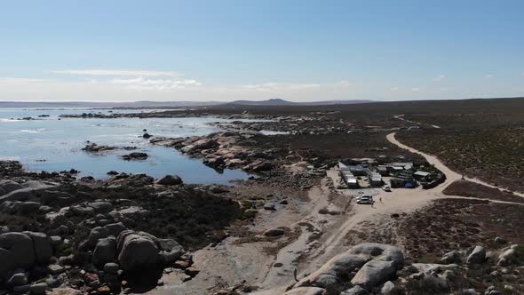 West coast aerial footage Paternoster alt