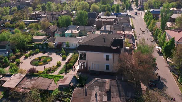 Mariupol Ukraine September 30 2021 Center of the City of Mariupol alt