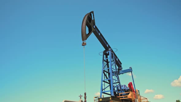Oil pump jack oil industry