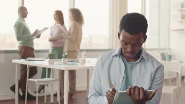 African American Man At Work alt