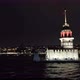 Maiden Tower From Ferry At Night - VideoHive Item for Sale
