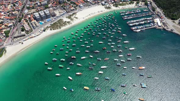 Peaceful landscape of coast city of Lakes Region of Rio de Janeiro Brazil. alt