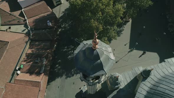 Konya Mosque Minaret Alem Aerial View alt