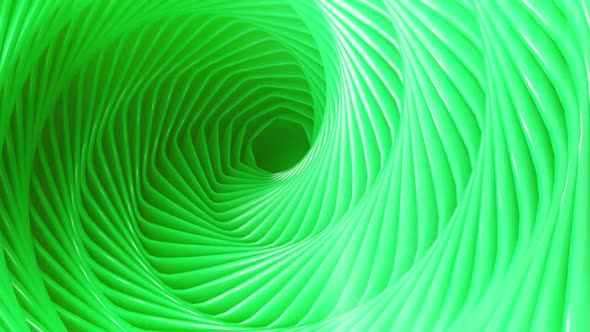 Abstract Green 3d Circle