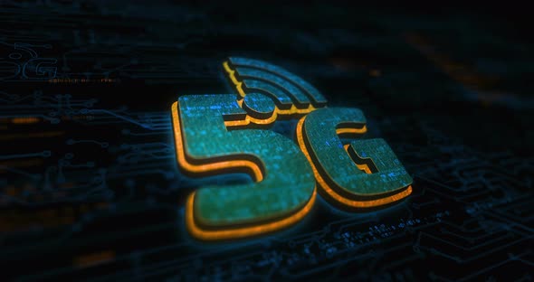 5G high-speed mobile phone network symbol digital concept alt